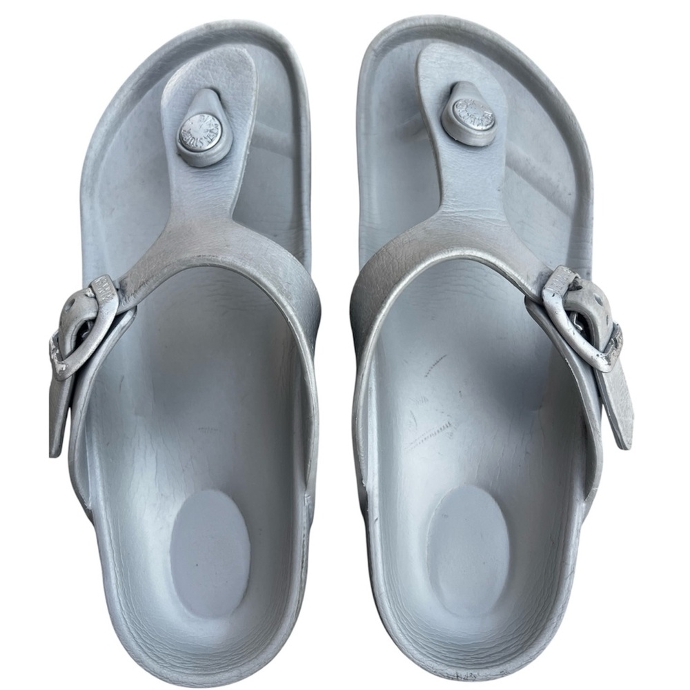 Birkenstock Kids Silver Sandals 2 - Picture 4 of 8